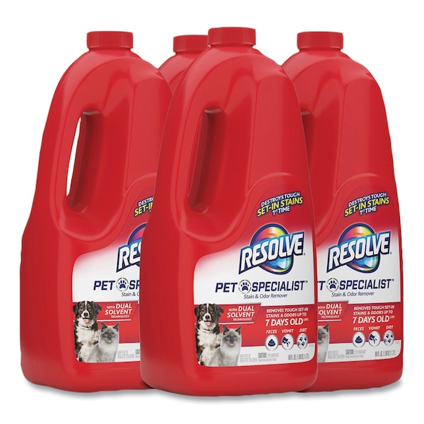 Pet Specialist Stain And Odor Remover, Citrus, 60 Oz Refill Pour Bottle, PK4